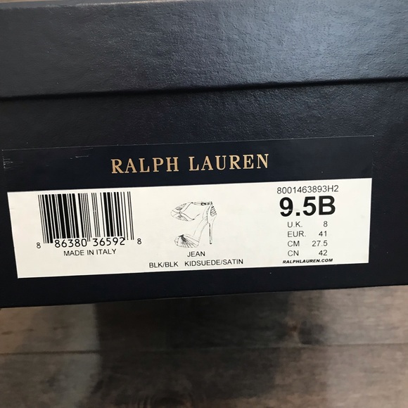 Ralph Lauren | Black Suede Heels - Picture 8 of 8